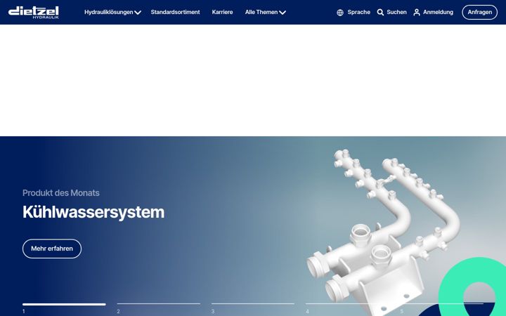 Screenshot stránky dietzel-hydraulik.de