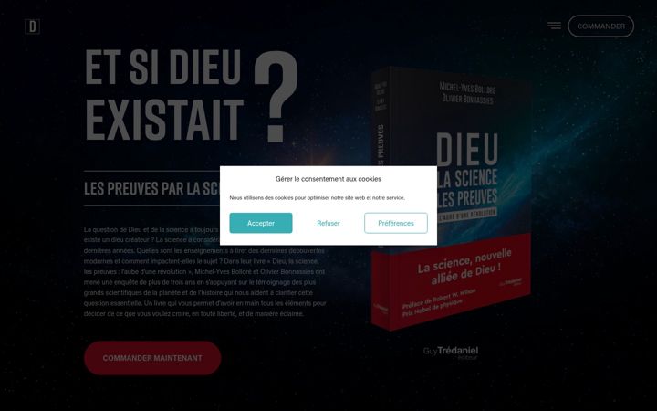 Screenshot of dieulasciencelespreuves.com