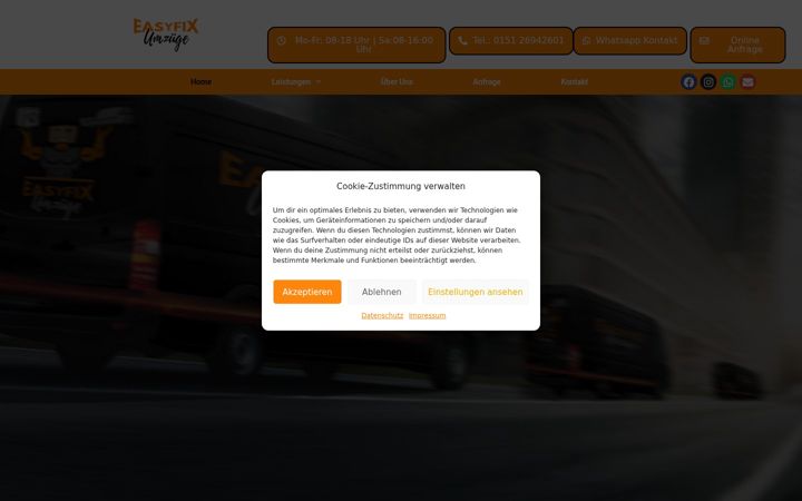 Screenshot of dieumzugsexperten-hannover.de