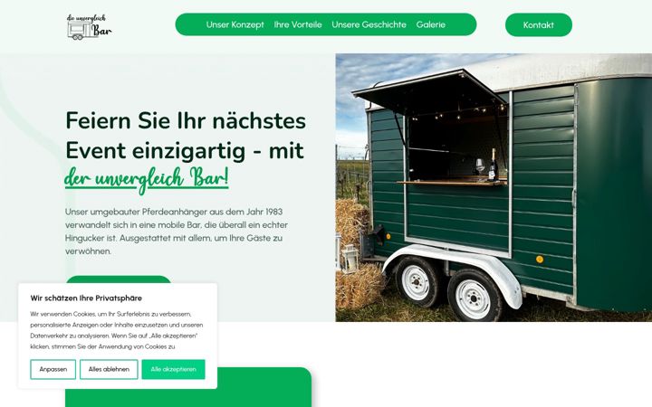Ekraanipilt saidist dieunvergleichbar.de