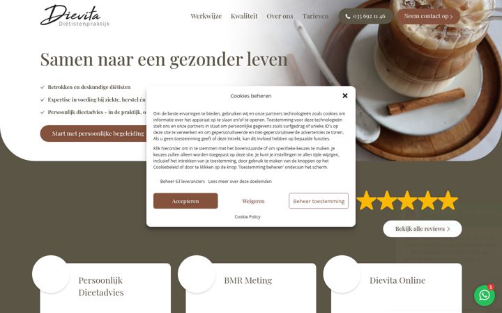 Screenshot του dievita.nl