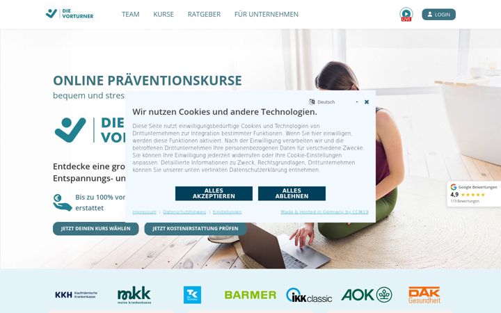 Screenshot of dievorturner.de
