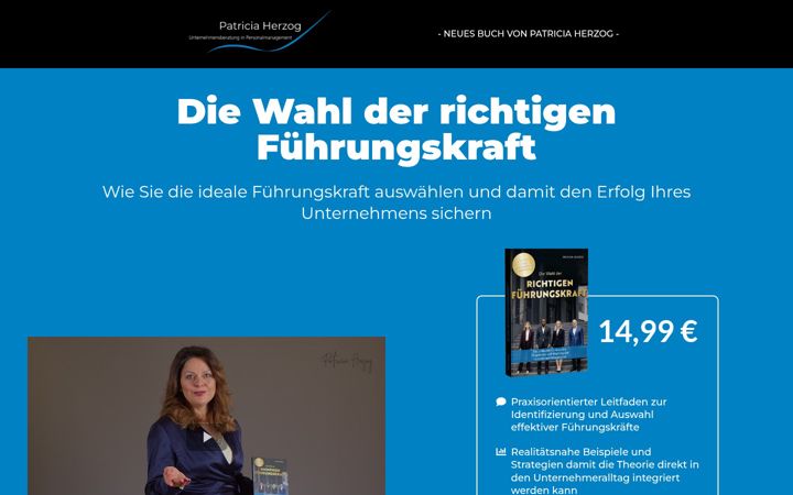 Screenshot of diewahlderrichtigenfuehrungskraft.de
