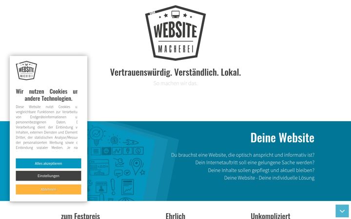 Captura de pantalla de diewebsitemacherei.de