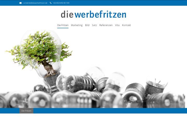 Screenshot of diewerbefritzen.de