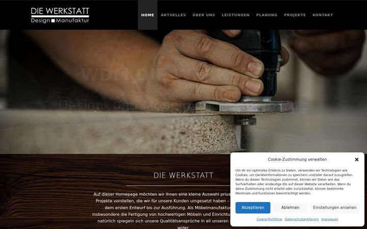 Screenshot stránky diewerkstatt-online.de