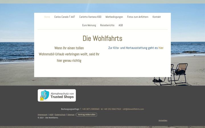 Screenshot of diewohlfahrts.com
