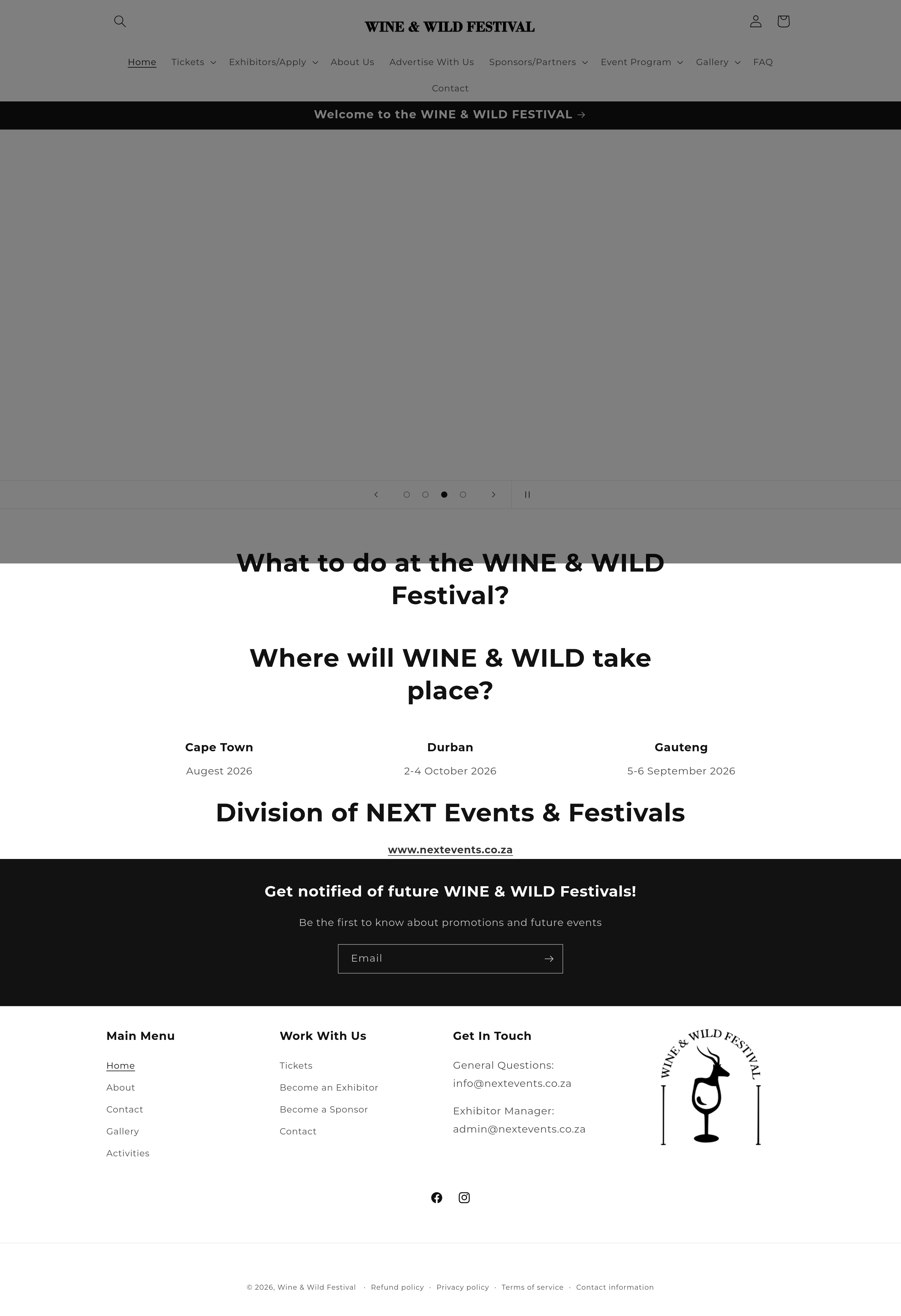 Screenshot of DIE WYN & WILDSFEES