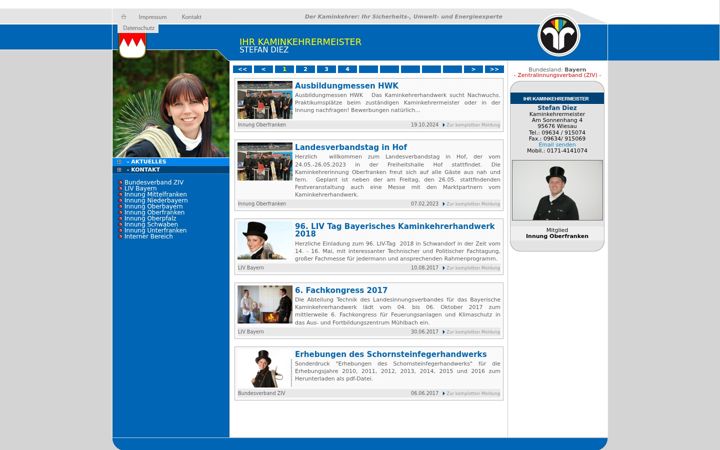 Screenshot of diez-kaminkehrer.de