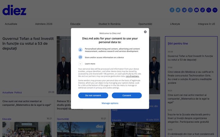 Screenshot of diez.md
