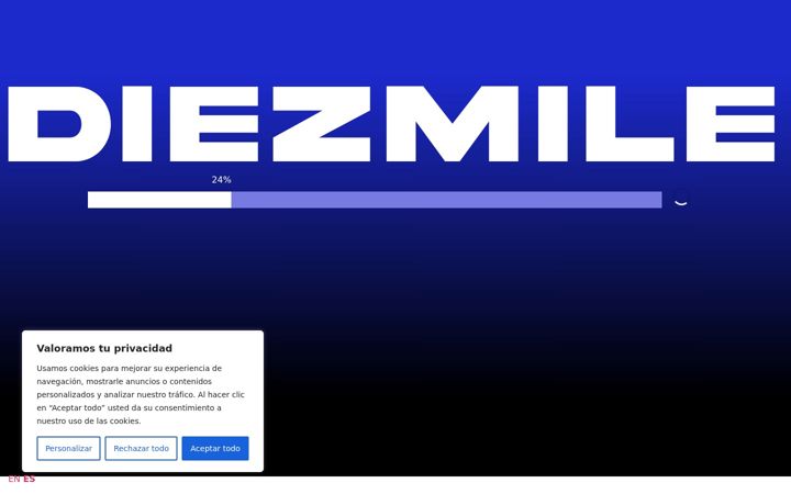Screenshot of diezmile.com