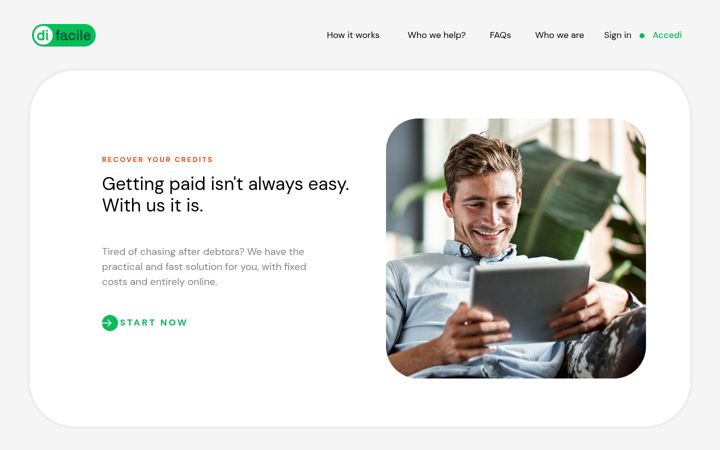 Screenshot of difacile.it