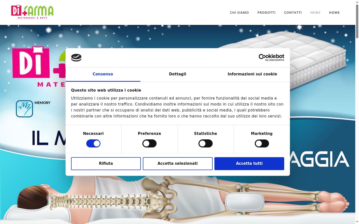 Snímek obrazovky baneru souhlasu zobrazeného před jakoukoli interakcí
