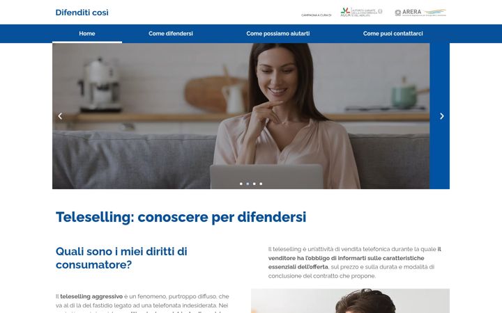 Skærmbillede af difenditicosi.it