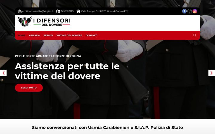 Screenshot of difensorideldovere.it