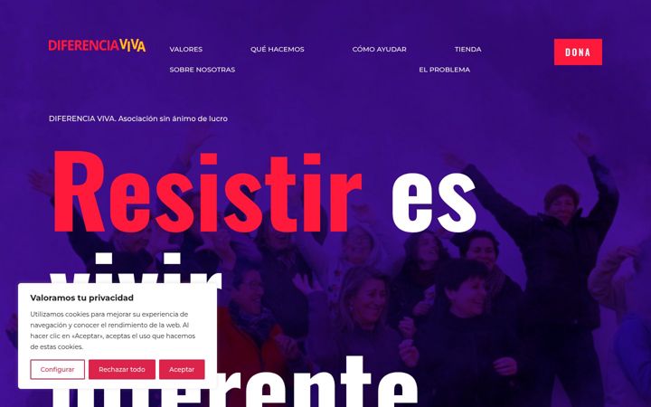 Screenshot of diferenciaviva.org