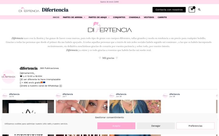 Skjermbilde av difertencia.es