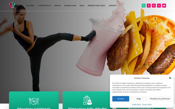 Screenshot of difesapersonalealimentare.com