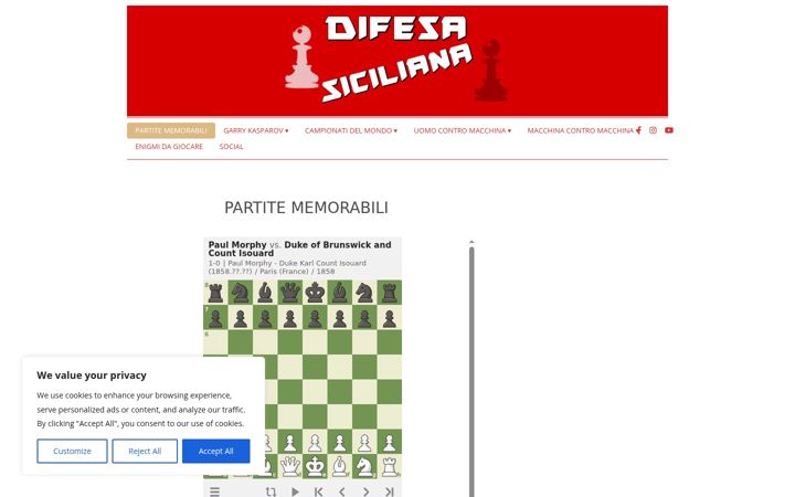 Screenshot of difesasiciliana.altervista.org