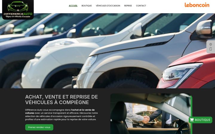 Ekrānuzņēmums no difference-auto.fr