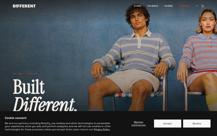 Screenshot of different-fashion.com