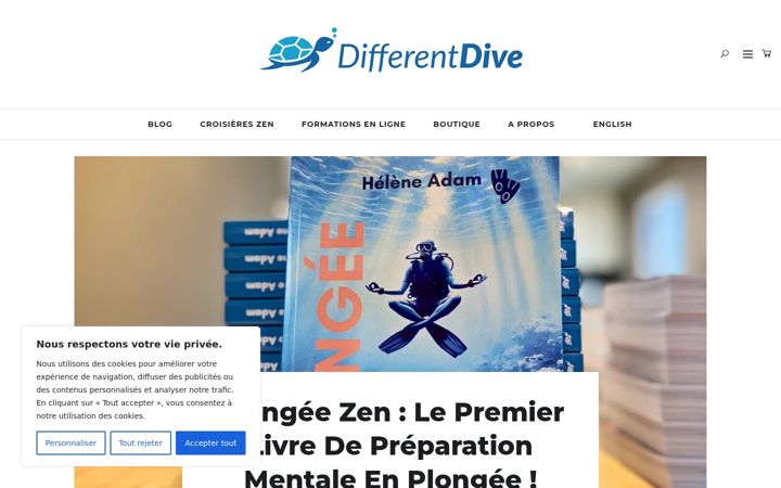 Screenshot of differentdive.com
