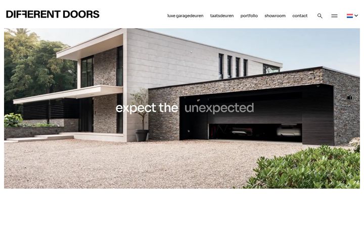 Captura de pantalla de differentdoors.nl