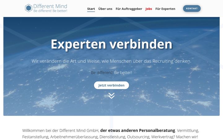 Screenshot of differentmind.de