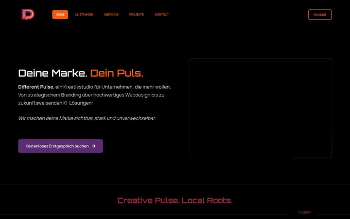 Screenshot of differentpulse.com