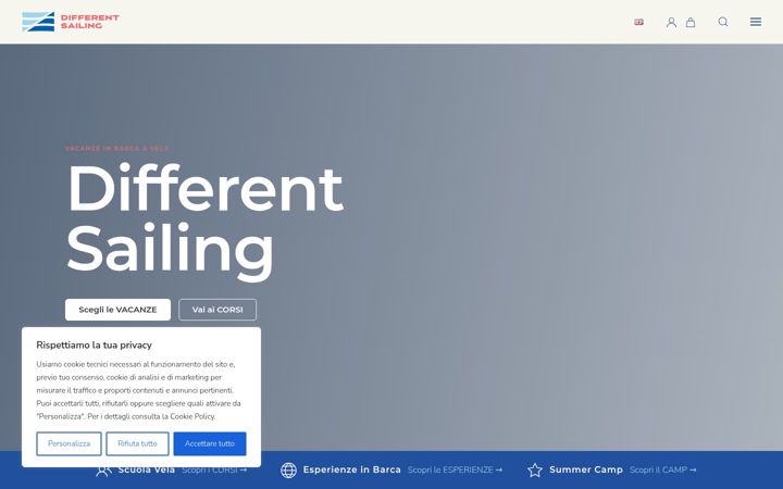 Screenshot von differentsailing.it