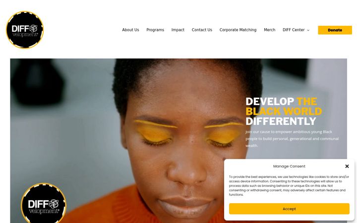 Screenshot of diffvelopment.org