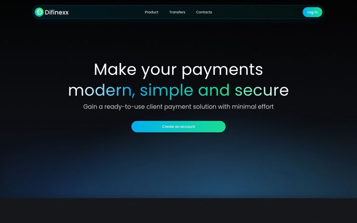 Screenshot of difinex.solutions