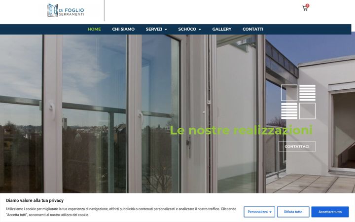 Screenshot of difoglioserramenti.it