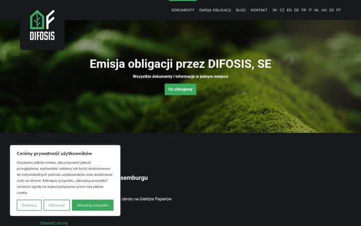 Екранна снимка на difosis.pl