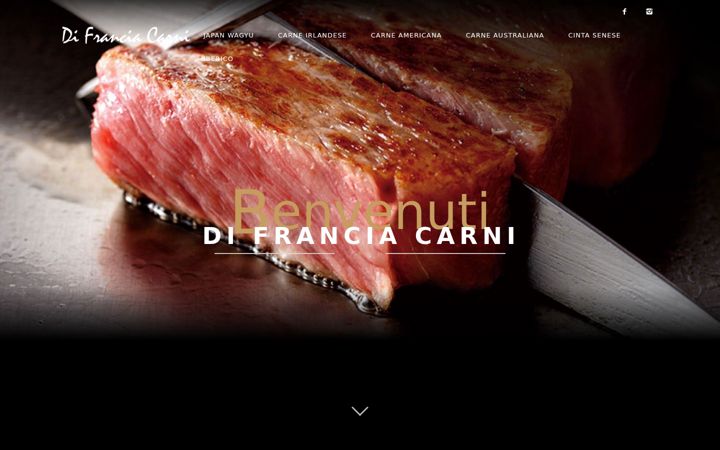 Screenshot of difranciacarni.it