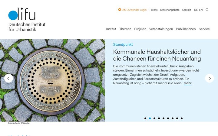 Screenshot of difu.de