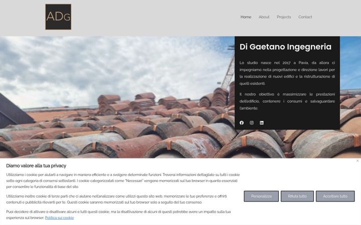 Screenshot of digaetanoingegneria.com