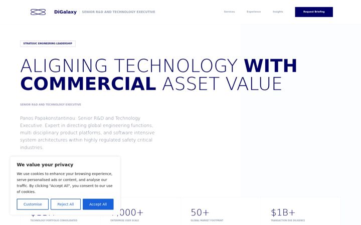 Screenshot of digalaxy.com