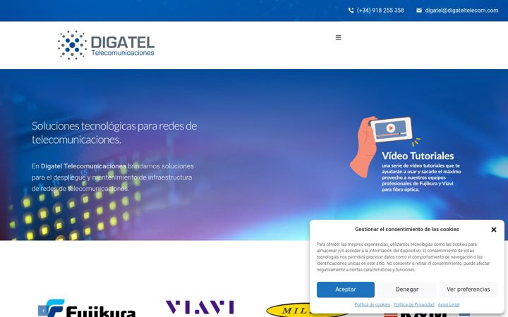 Screenshot of digateltelecom.com
