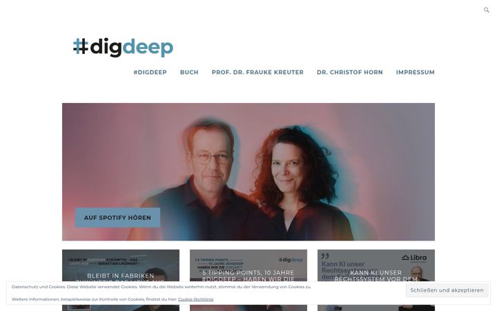 Screenshot of digdeep.de
