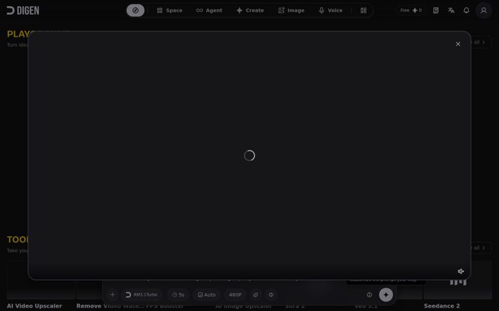 Screenshot von digen.ai