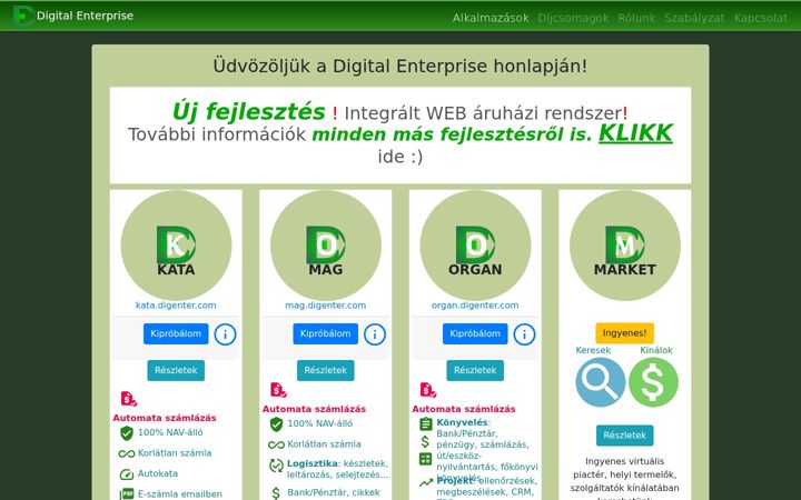 Screenshot of digenter.com