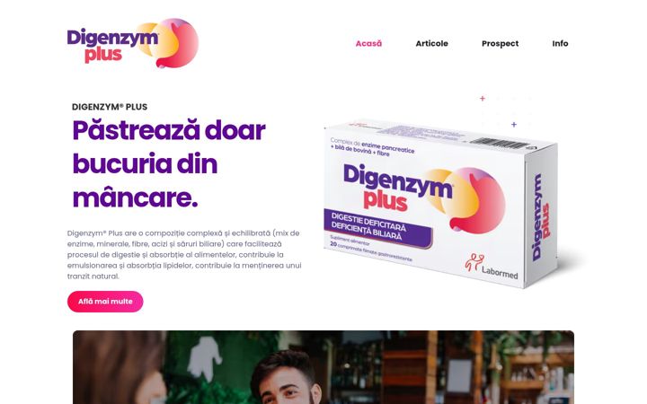 Screenshot of digenzym.ro