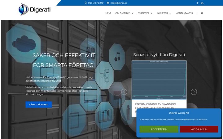 Screenshot ta' digerati.se