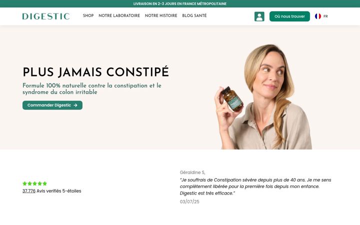 Screenshot of digestic.com