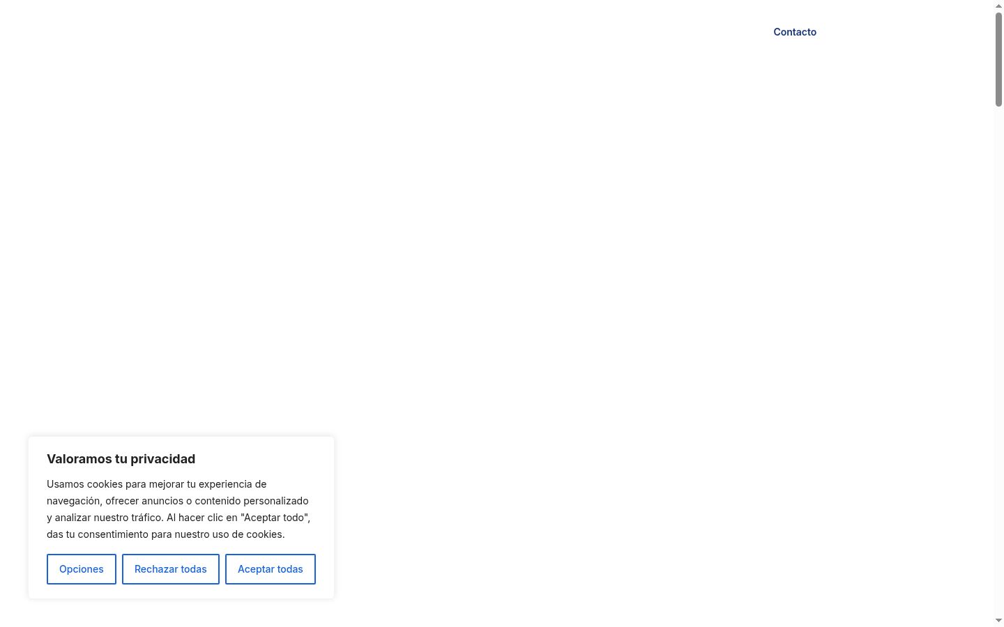 Screenshot des Einwilligungsbanners vor jeglicher Interaktion