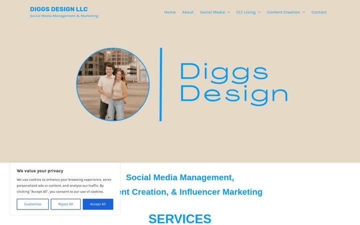 Screenshot of diggsdesignllc.com