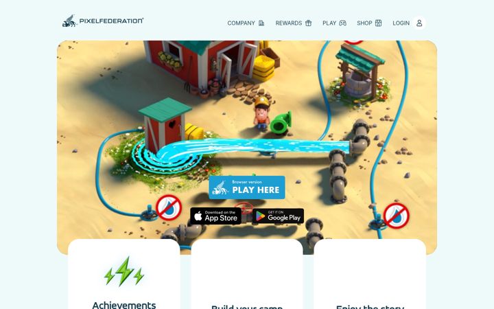 Screenshot of diggysadventure.com