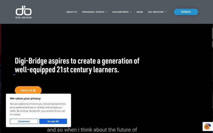 Screenshot of digi-bridge.org