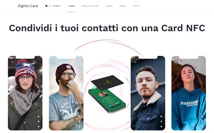 Screenshot von digi-card.it